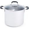 image:imageTfal Initiatives Nonstick Stockpot 8 Quart Oven Safe 350F Cookware Pots and Pans Dishwasher Safe BlackStainless Steel