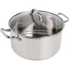 image:imageTfal Performa Stainless Steel Stockpot 95 Inch Induction Oven Broiler Safe 500F Lid Safe 350F Pots and Pans Cookware Silver5 quartMedium