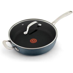 image:imageTFal Platinum Nonstick Jumbo Cooker 5 Quart Induction Oven Broiler Safe 500F Cookware Pots and Pans Dishwasher Safe SlatePlatinum Nonstick