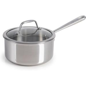 image:imageTFal Pro TriPly Stainless Steel Large Dutch Oven Pot with Lid 6 Quart Induction Pot Oven Safe 500F Lid 350F Fast amp Even Heat Professional Quality amp Durability SilverSauce Pan