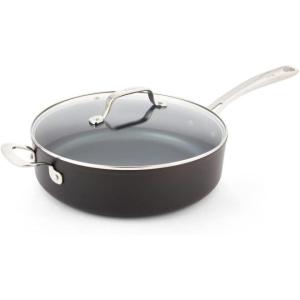image:imageTFal ProGrade Nonstick Jumbo Cooker WLid amp Helper Handle 5 Quart Induction Oven Broiler Safe 500F Cookware Non Stick Saute Pan Deep Frying Pan Kitchen Pots and Pans Dishwasher Safe BlackPlatinum Hard Anodized