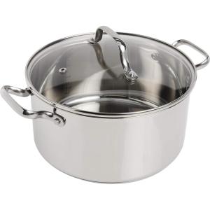 image:imageTfal Performa Stainless Steel Stockpot 95 Inch Induction Oven Broiler Safe 500F Lid Safe 350F Pots and Pans Cookware Silver5 quartMedium
