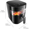 image:imageTfal Infrared Air Fryer 2x Faster Than Traditional Heating Large Air Fryer Toaster Oven Combo 6 Qt Digital Touch Screen 7in1 Cooking Functions NoShake Technology 1550W Black73 quarts