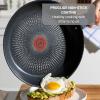 image:imageTfal Essentials Stainless Steel Cookware Set 2Piece 8 and 105 Induction Compatible Oven Safe 350F Pots and Pans Set Cooking Skillets Cookware Kitchen Frying Pans SilverBlueFry Pan w Nonstick Coating