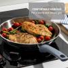 image:imageTfal Essentials Stainless Steel Cookware Set 2Piece 8 and 105 Induction Compatible Oven Safe 350F Pots and Pans Set Cooking Skillets Cookware Kitchen Frying Pans SilverBlueSaute Pan w Nonstick Coating