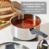image:imageTfal Essentials Stainless Steel Cookware Set 2Piece 8 and 105 Induction Compatible Oven Safe 350F Pots and Pans Set Cooking Skillets Cookware Kitchen Frying Pans SilverBlue12Piece Set