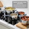 image:imageTfal Essentials Stainless Steel Cookware Set 2Piece 8 and 105 Induction Compatible Oven Safe 350F Pots and Pans Set Cooking Skillets Cookware Kitchen Frying Pans SilverBlue12Piece Set
