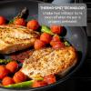 image:imageTfal Essentials Stainless Steel Cookware Set 2Piece 8 and 105 Induction Compatible Oven Safe 350F Pots and Pans Set Cooking Skillets Cookware Kitchen Frying Pans SilverBlueSaute Pan w Nonstick Coating