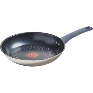 image:imageTfal Essentials Stainless Steel Cookware Set 2Piece 8 and 105 Induction Compatible Oven Safe 350F Pots and Pans Set Cooking Skillets Cookware Kitchen Frying Pans SilverBlueFry Pan w Nonstick Coating