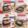 image:imageTFal OptiGrill Stainless Steel XL Electric Grill 6 Servings 9 Intelligent Automatic Cooking Modes Panini Press 1800 Watts Nonstick Removable Plates Indoor Frozen Food Kitchen AppliancesOptiGrill 4in1