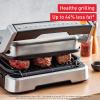 image:imageTFal OptiGrill Stainless Steel XL Electric Grill 6 Servings 9 Intelligent Automatic Cooking Modes Panini Press 1800 Watts Nonstick Removable Plates Indoor Frozen Food Kitchen AppliancesOptiGrill 4in1