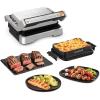 image:imageTFal OptiGrill Stainless Steel XL Electric Grill 6 Servings 9 Intelligent Automatic Cooking Modes Panini Press 1800 Watts Nonstick Removable Plates Indoor Frozen Food Kitchen AppliancesOptiGrill 4in1