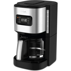 image:imageTfal Element Plastic and Stainless Steel Drip Coffee Machine 12 Cup Programmable Reusable filter Pause and Brew Glass Carafe 1000 watts Coffer Maker Filter machine Cold Brew Black