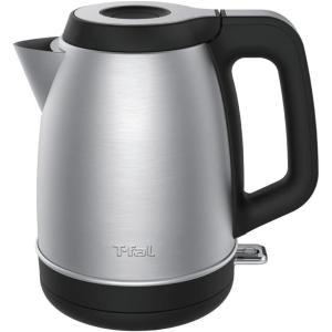 image:imageTfal Element Stainless Steel Electric Kettle 17 Liter Fast boiling 78 sec Easy to use Easy lid opening 1500 Watts Removable AntiScale Filter Precision Pouring Silver and Black