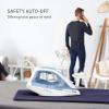 image:imageTFal Ultraglide Steam Iron for Clothes Durilium Soleplate Precision Tip AntiDrip AutoOff 1800 Watts Ironing Steaming FV5841U0Ceramic Soleplate