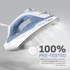 image:imageTFal Ultraglide Steam Iron for Clothes Durilium Soleplate Precision Tip AntiDrip AutoOff 1800 Watts Ironing Steaming FV5841U0Ceramic Soleplate