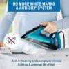 image:imageTFal Ultraglide Steam Iron for Clothes Durilium Soleplate Precision Tip AntiDrip AutoOff 1800 Watts Ironing Steaming FV5841U0Durilium Soleplate