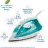 image:imageTfal Iron Ecomaster Steam Iron for Clothes Ceramic Soleplate EcoFriendly with Steam Trigger 1400 Watts AntiDrip Ironing Programmable Steaming Blue Clothes Iron FV1742U01400 Watts