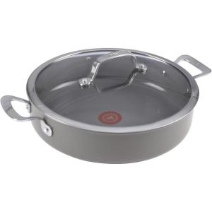 image:imageTfal Ceramic Excellence Reserve Ceramic Non Stick Universal Pan wGlass Lid 55 Quart Induction Oven Broiler Safe 500F Healthy Cooking Easy Cleaning Heat Indicator Cookware Pots and Pans GreyUniversal Pan