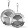 image:imageTFal Gourmet Stainless Steel Fry Pan 125 Inch Induction Compatible Skillet Pan Fast and Even Heating Oven Safe to 500F Professional Grade Cookware for Home ChefsFry Pan