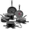 image:imageTfal Preserve Ceramic Non stick Cookware Set 13Piece Oven amp Broiler Safe up to 350F Includes Stockpot Saucepans Frying Pans Protectors Pots and Pans Rose GoldBlack