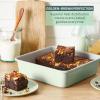 image:imageTfal Refresh Ceramic Nonstick Baking Pans Set 8 Pc Roaster 12Cup for Muffins Loaf Trays Baking Sheets Non Stick Cooling Cooking Rack Stackable Bakeware Set Mint Green5Piece