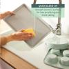 image:imageTfal Refresh Ceramic Nonstick Baking Pans Set 8 Pc Roaster 12Cup for Muffins Loaf Trays Baking Sheets Non Stick Cooling Cooking Rack Stackable Bakeware Set Mint Green5Piece