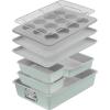 image:imageTfal Refresh Ceramic Nonstick Baking Pans Set 8 Pc Roaster 12Cup for Muffins Loaf Trays Baking Sheets Non Stick Cooling Cooking Rack Stackable Bakeware Set Mint Green8Piece