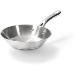 image:imageTFal Gourmet Stainless Steel Fry Pan 125 Inch Induction Compatible Skillet Pan Fast and Even Heating Oven Safe to 500F Professional Grade Cookware for Home ChefsFry Pan