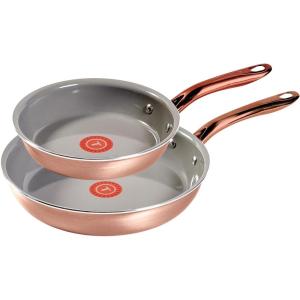 image:imageTfal Preserve Ceramic Non stick Cookware Set 13Piece Oven amp Broiler Safe up to 350F Includes Stockpot Saucepans Frying Pans Protectors Pots and Pans Rose GoldRose Gold