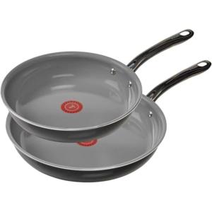 image:imageTfal Preserve Ceramic Non stick Cookware Set 13Piece Oven amp Broiler Safe up to 350F Includes Stockpot Saucepans Frying Pans Protectors Pots and Pans Rose GoldBlack
