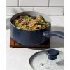 image:imageTFal Ceramic Nonstick Cookware Set Oven Safe Up to 350F 12Piece Includes Stockpot Frying Pans Utensils Ceramic Pots and Pans Set Dark Blue