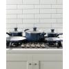 image:imageTFal Ceramic Nonstick Cookware Set Oven Safe Up to 350F 12Piece Includes Stockpot Frying Pans Utensils Ceramic Pots and Pans Set Dark Blue