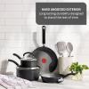 image:imageTFal Ultimate Hard Anodized Ceramic Nonstick 8 Piece Cookware Set Oven Safe Up to 400F Dishwasher Safe Pots and Pans Set Includes Frying Pans Saucepan Cooking Utensils Grey8Piece