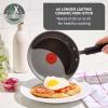 image:imageTFal Ultimate Hard Anodized Ceramic Nonstick 8 Piece Cookware Set Oven Safe Up to 400F Dishwasher Safe Pots and Pans Set Includes Frying Pans Saucepan Cooking Utensils Grey8Piece