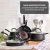 image:imageTFal Ultimate Hard Anodized Ceramic Nonstick 8 Piece Cookware Set Oven Safe Up to 400F Dishwasher Safe Pots and Pans Set Includes Frying Pans Saucepan Cooking Utensils Grey12Piece