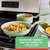 image:imageTfal Recycled Ceramic Nonstick Cookware Set 12 Piece Oven Safe 350F Pots and Pans Fry Pan Kitchen tools Green2Piece Set