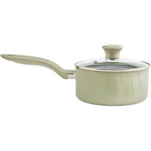 image:imageTfal Recycled Ceramic Nonstick Cookware Set 12 Piece Oven Safe 350F Pots and Pans Fry Pan Kitchen tools GreenSauce Pan