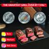 image:imageOptiGrill Stainless Steel Electric Grill With Tfal Ice Force Stainless Steel Steak Knives setUp to 4 Servings  6 Cooking Modes Plus Steak Knives