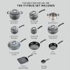image:imageTfal 25 Piece Set Ultimate Hard Anodized Nonstick Cookware Set With Ice Force Stainless Steel Kitchen Knife Set and Wood Block