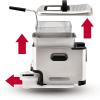 image:imageTfal Compact EZ Clean Stainless Steel Deep Fryer with Basket for Home Use 18 Liter Oil and 17 Pound Food Capacity 1200 Watts Easy Clean Temp Control Oil Filtration 18 L35 L 1700 W