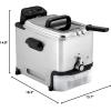image:imageTfal Compact EZ Clean Stainless Steel Deep Fryer with Basket for Home Use 18 Liter Oil and 17 Pound Food Capacity 1200 Watts Easy Clean Temp Control Oil Filtration 18 L35 L 1700 W