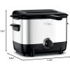 image:imageTfal Compact EZ Clean Stainless Steel Deep Fryer with Basket for Home Use 18 Liter Oil and 17 Pound Food Capacity 1200 Watts Easy Clean Temp Control Oil Filtration 18 L1 L 900 W