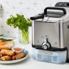 image:imageTfal Compact EZ Clean Stainless Steel Deep Fryer with Basket for Home Use 18 Liter Oil and 17 Pound Food Capacity 1200 Watts Easy Clean Temp Control Oil Filtration 18 L35 L 1700 W