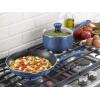 image:imageTfal Excite Nonstick Saut Pan 8 Inch Oven Safe 350F Cookware Pots and Pans Dishwasher Safe RedBlue