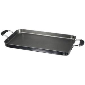 image:imageTfal Specialty Nonstick Double Burner Griddle 18 Inch Oven Safe 350F Cookware Pots and Pans Dishwasher Safe BlackDouble Burner