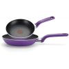image:imageTfal Excite Nonstick Cookware Set 14 Piece Oven Safe 350F Pots and Pans Dishwasher Safe RedPurple