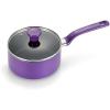 image:imageTfal Excite Nonstick Cookware Set 14 Piece Oven Safe 350F Pots and Pans Dishwasher Safe RedPurple