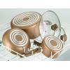 image:imageTfal Excite Nonstick Fry Pan Set 2 Piece 8 1025 Inch Oven Safe 350F Cookware Pots and Pans Dishwasher Safe RedBronze