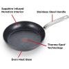 image:imageTfal HeatMaster Nonstick Fry Pan 10 Inch Induction Oven Broiler Safe 500F Cookware Pots and Pans Dishwasher Safe Black and BlueFry Pan
